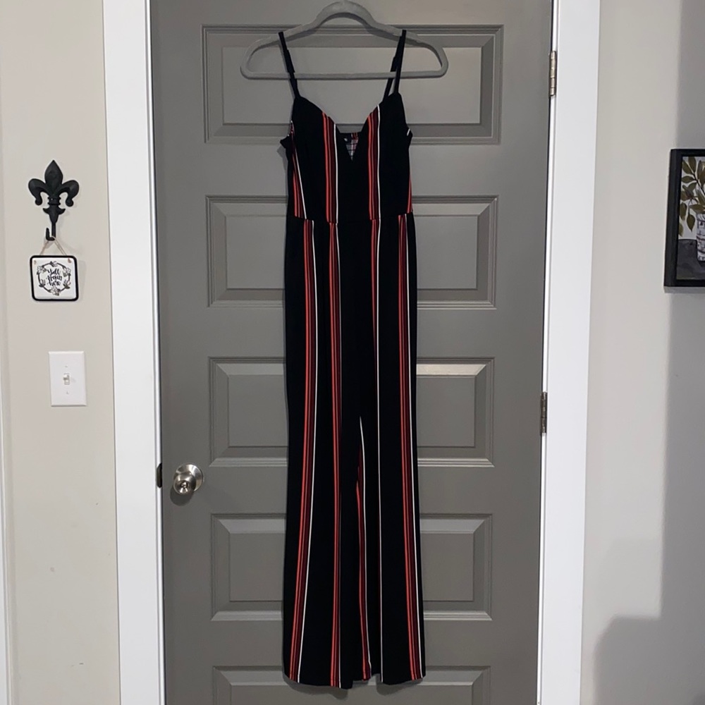 Striped jumpsuit from express